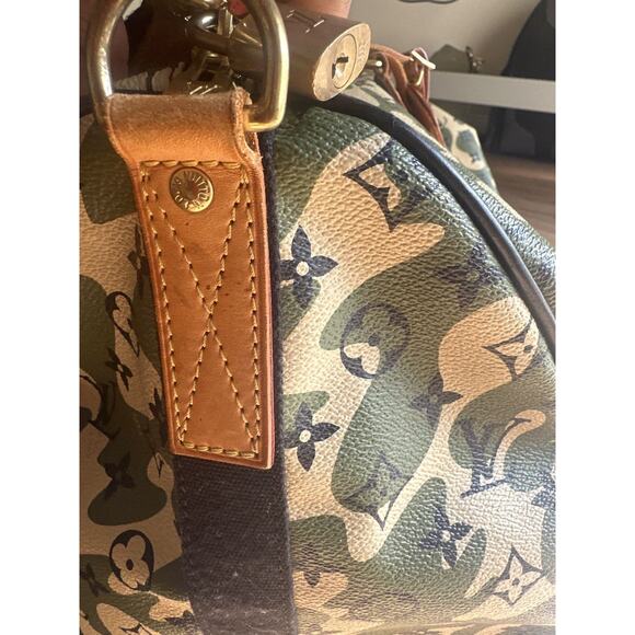 Louis Vuitton x Marc jacobs Takashi Murakami Camouflage monogram keepall 55 - Picture 9 of 12
